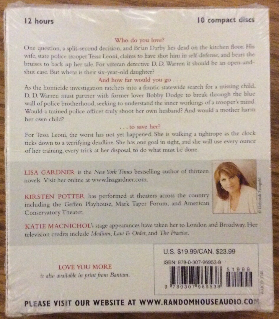 LOVE YOU MORE — Lisa Gardner — 10 CD’s — Audio Book NEW Sealed
