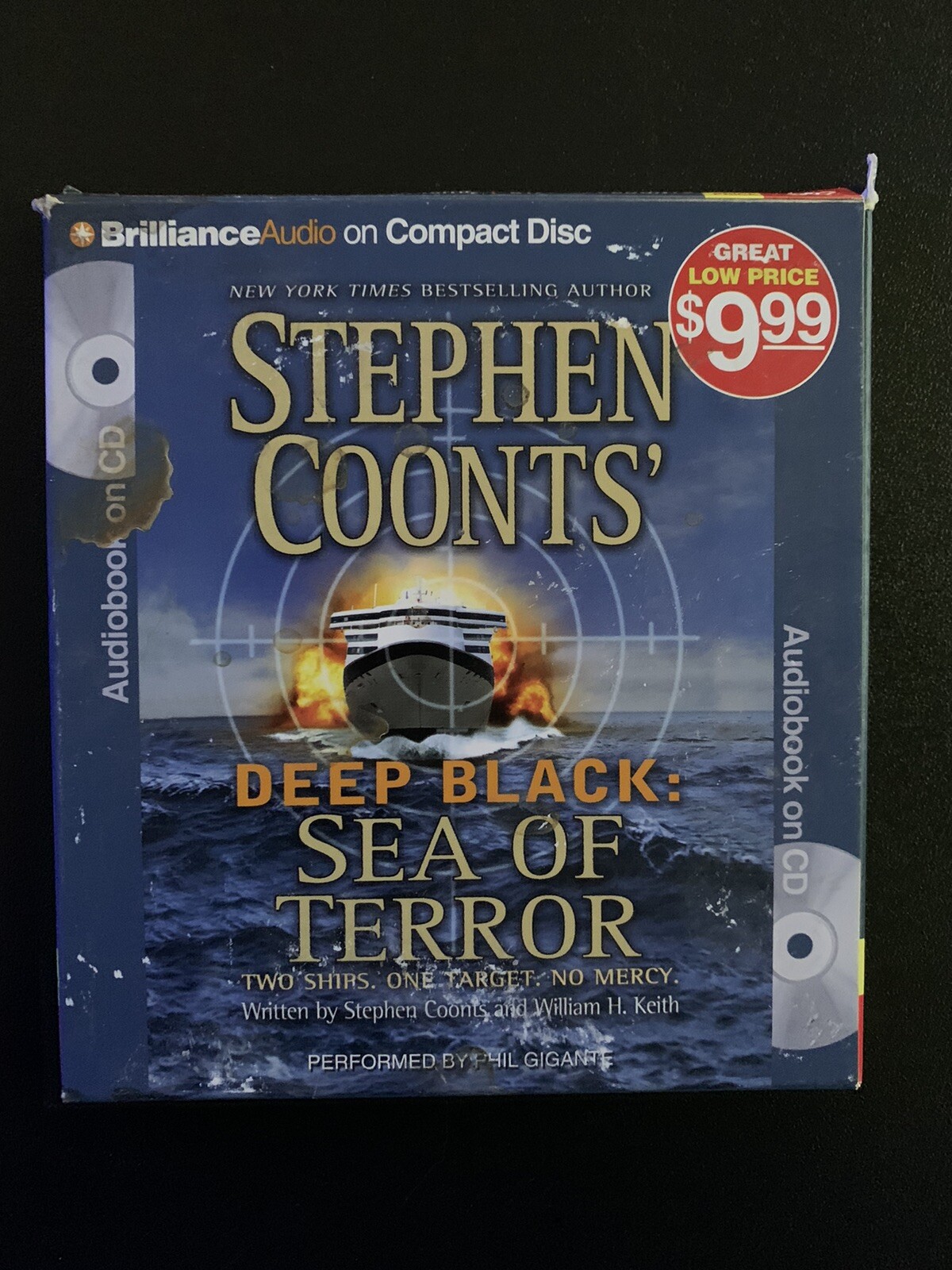 Deep Black:Sea of Terror by William H. Keith and Stephen Coonts (2011,CD,Abridge