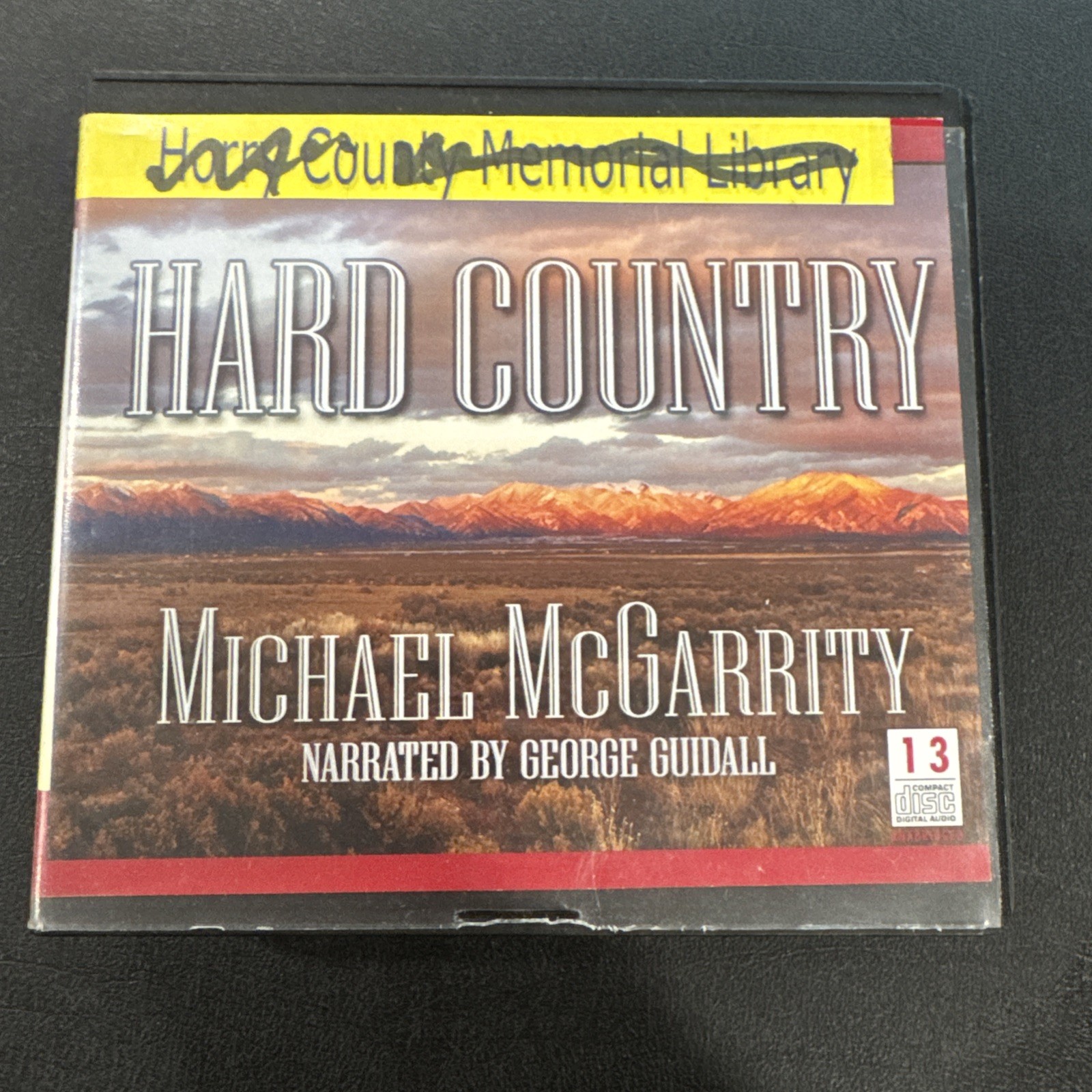 Audiobook “Hard Country” by Michael McGarrity 13 CDs VGC Ex-Library