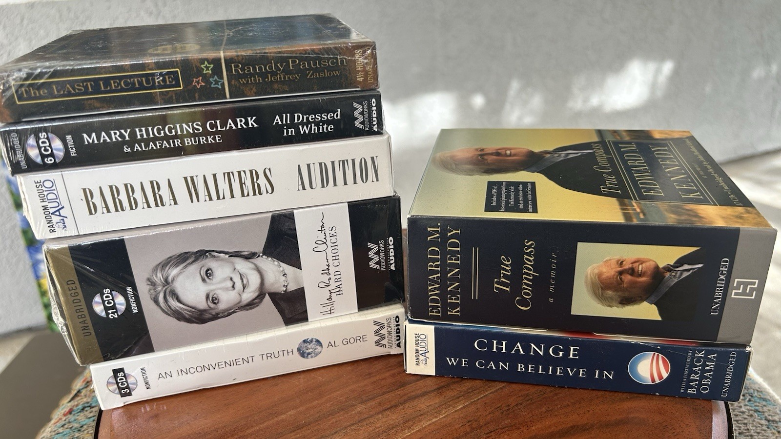 LOT Audio Book CD 7 Titles Sets 5 NEW & Sealed — 2 Like New Fiction & Biography
