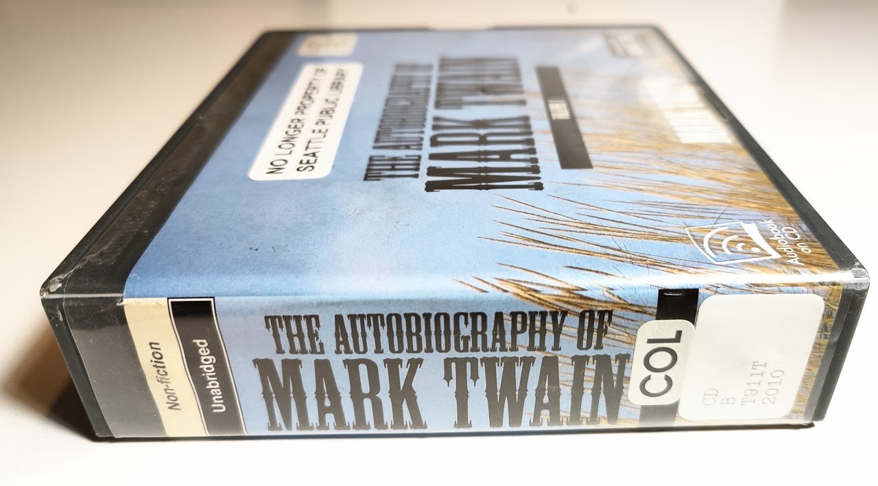 Autobiography of Mark Twain Vol 1 — Audiobook 20 CD set Unabridged — EX LIB