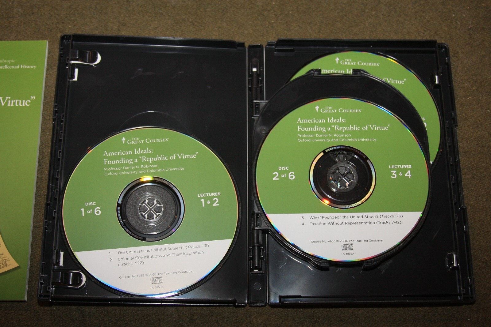 American Ideals: Founding a Republic of Virtue: Great Courses 6 CD Set w/ Book