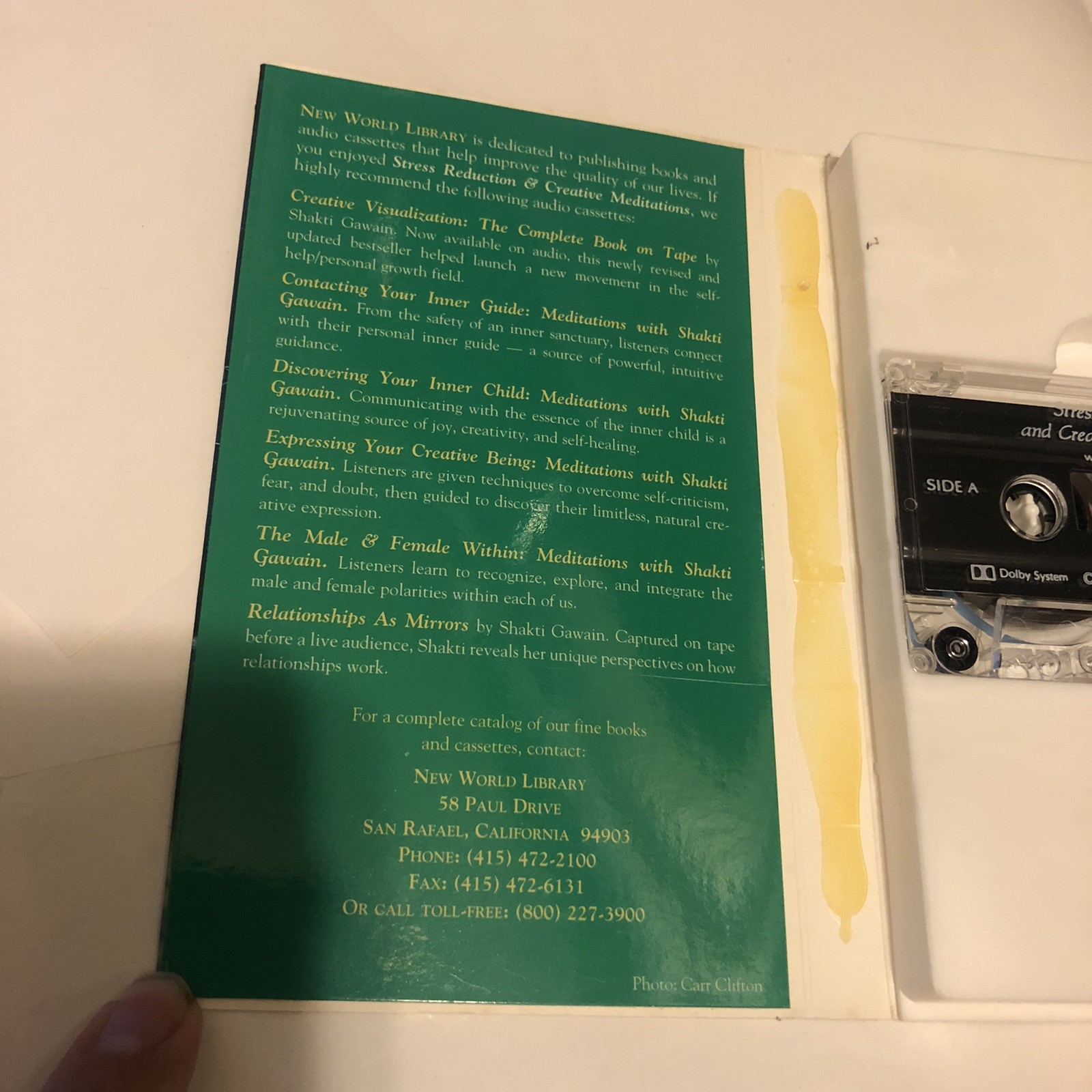 Stress Reduction & Creative Meditations — Marc Allen — Audiobook Cassette