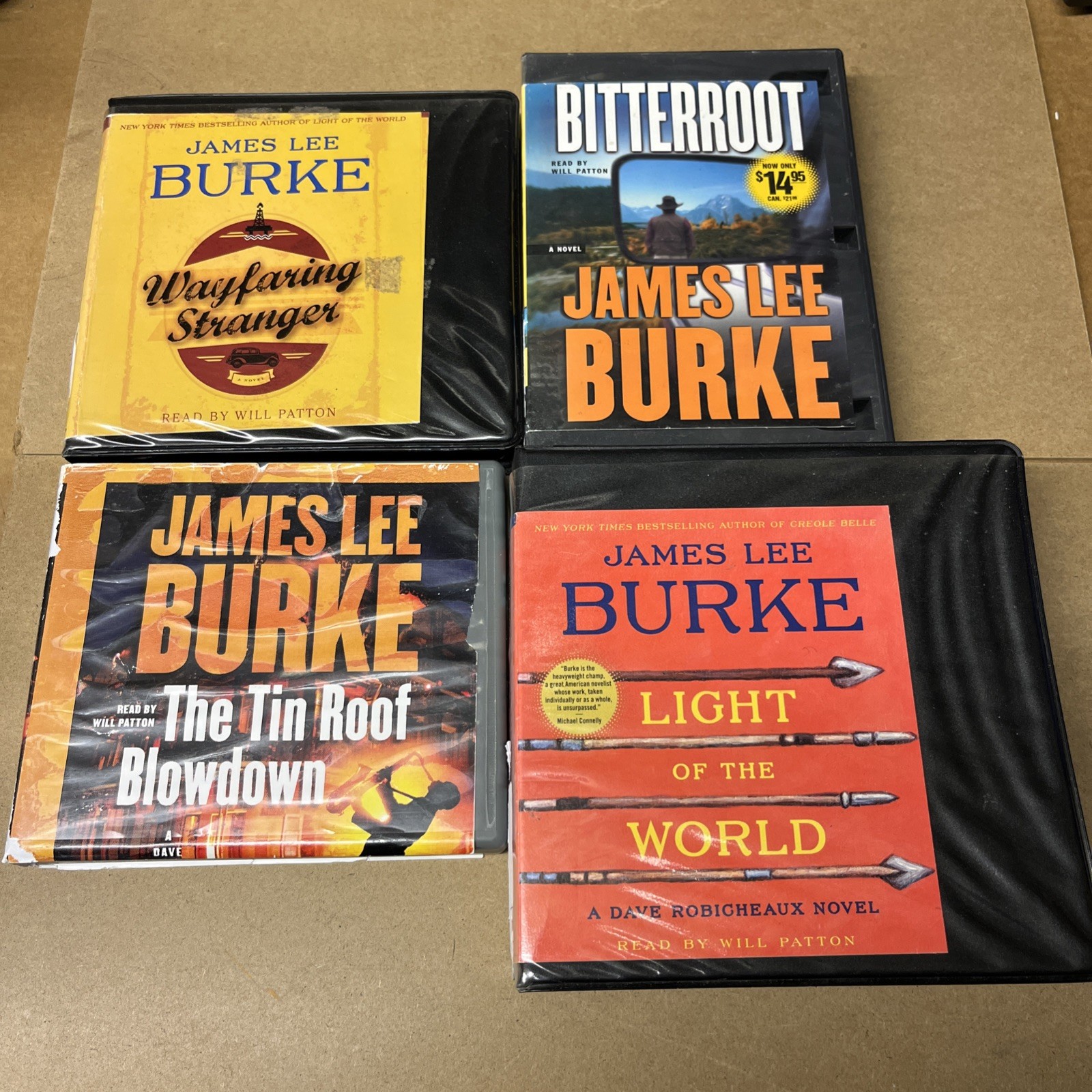 Lot Of 4 James Lee Burke Audiobooks On CD: Bitterroot, Light Of The World + More