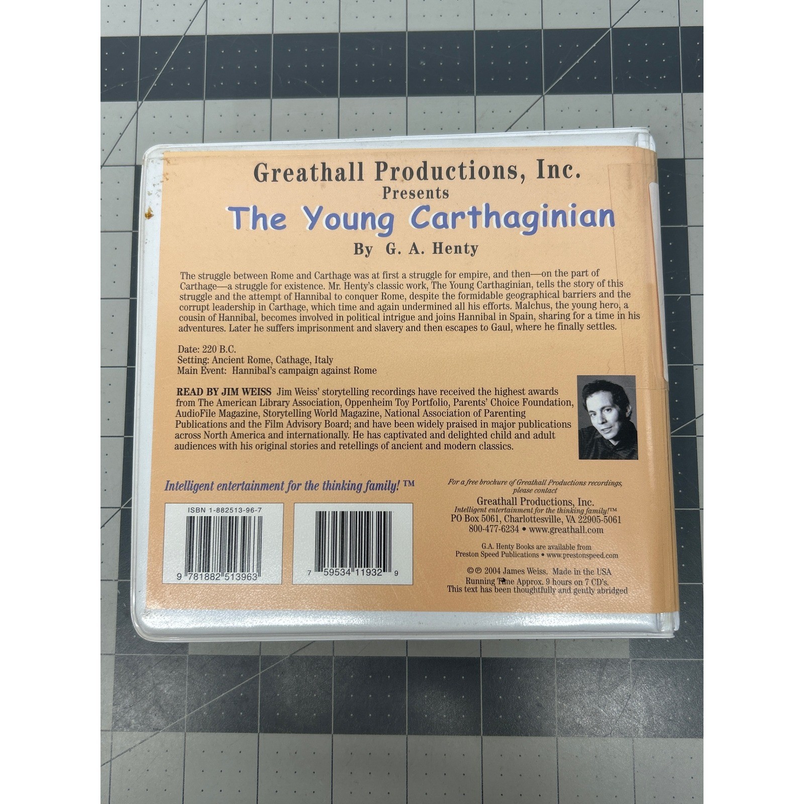 Young Carthaginian Abridged 7-Disc G. A Henty AUDIOBOOK CD Jim Weiss Vintage