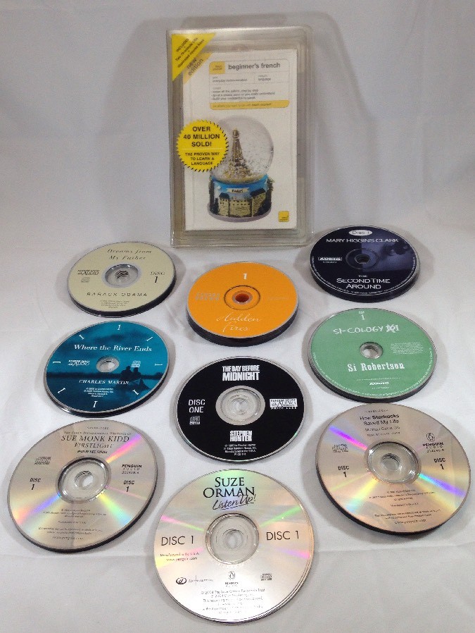 Bulk Lot 10 CD Audio Books Mixed Genre Obama Mary Higgins Clark Orman Kidd Brown