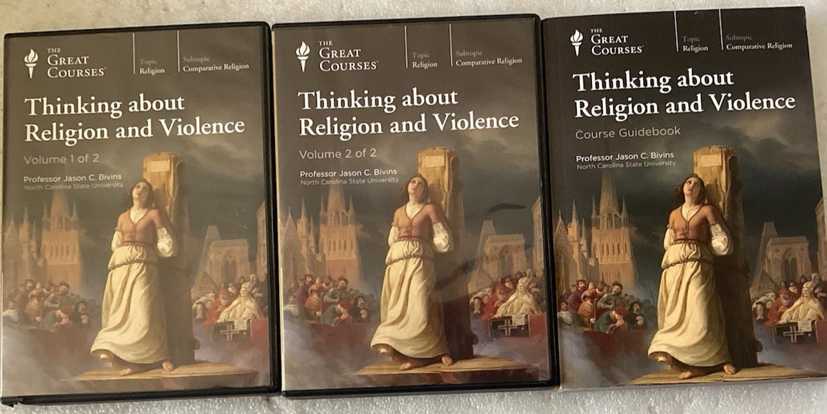 Great Courses: Thinking About Religion & Violence/12 VERY GOOD CDs & Guide
