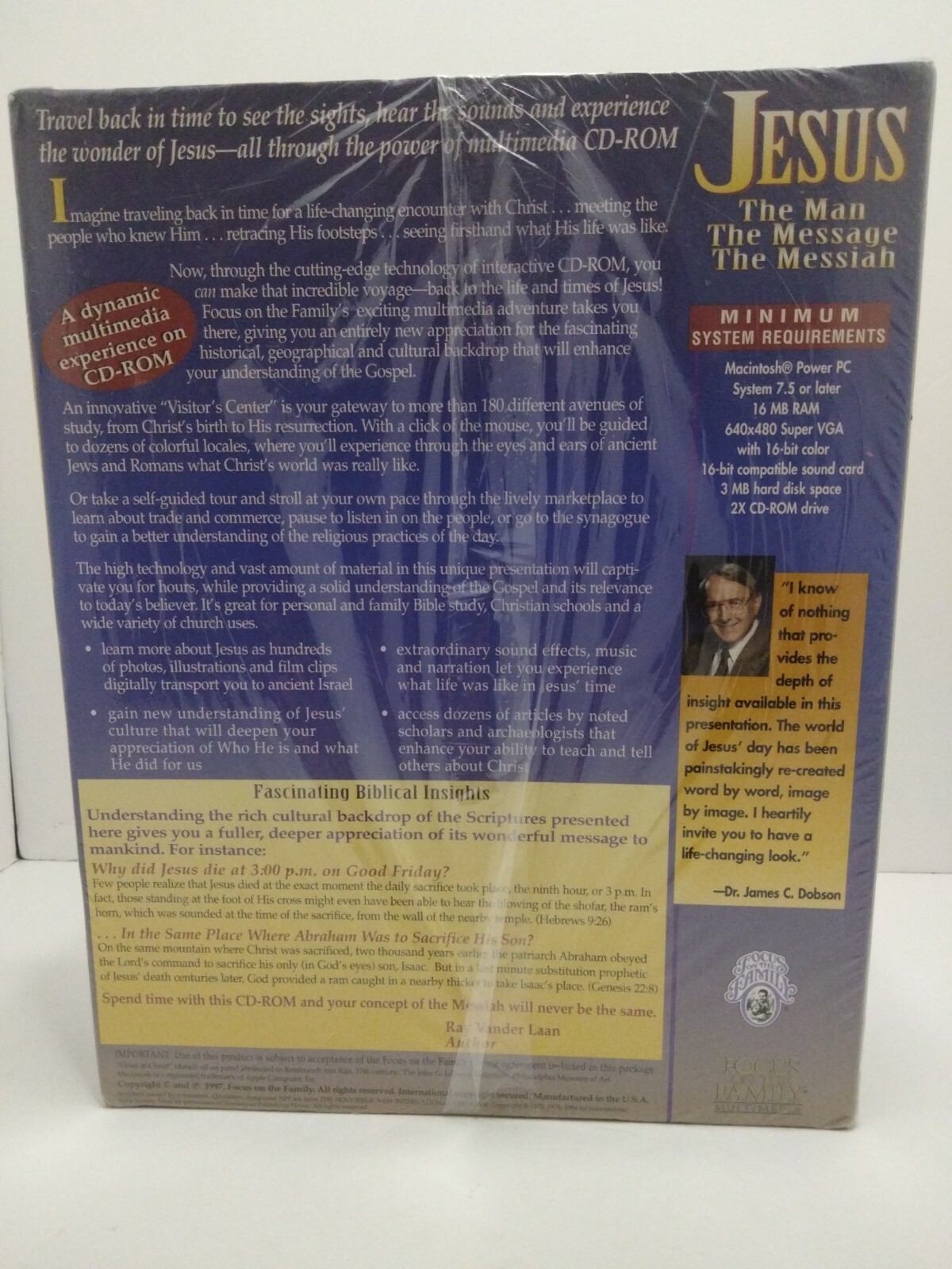 Focus on the Family Jesus The Man, The Message, The Messiah CD Rom (Mac Version)