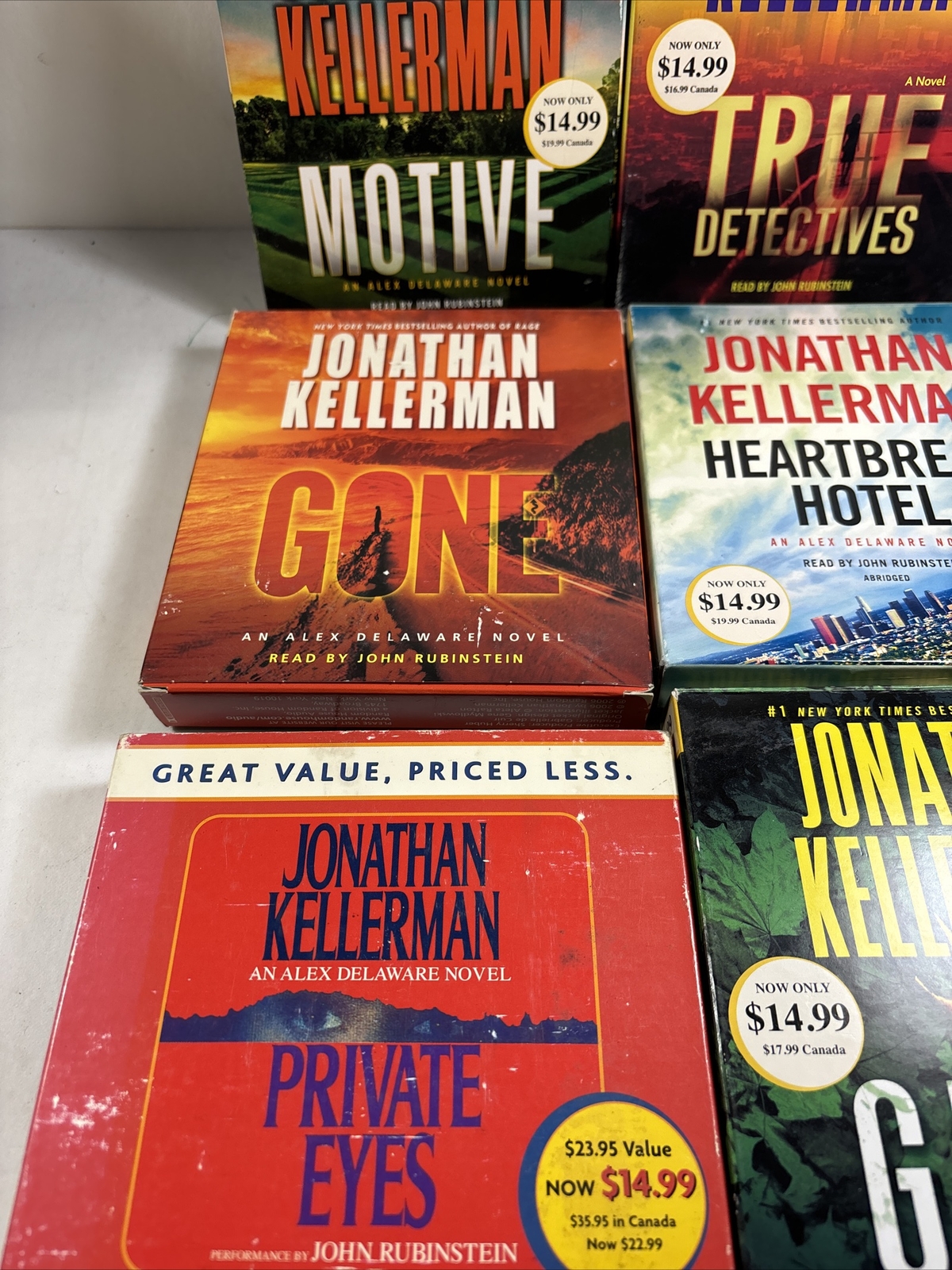 Lot Of 6 JOHNATHAN KELLERMAN SUSPENSE MYSTERY CD AUDIO BOOKS LOT