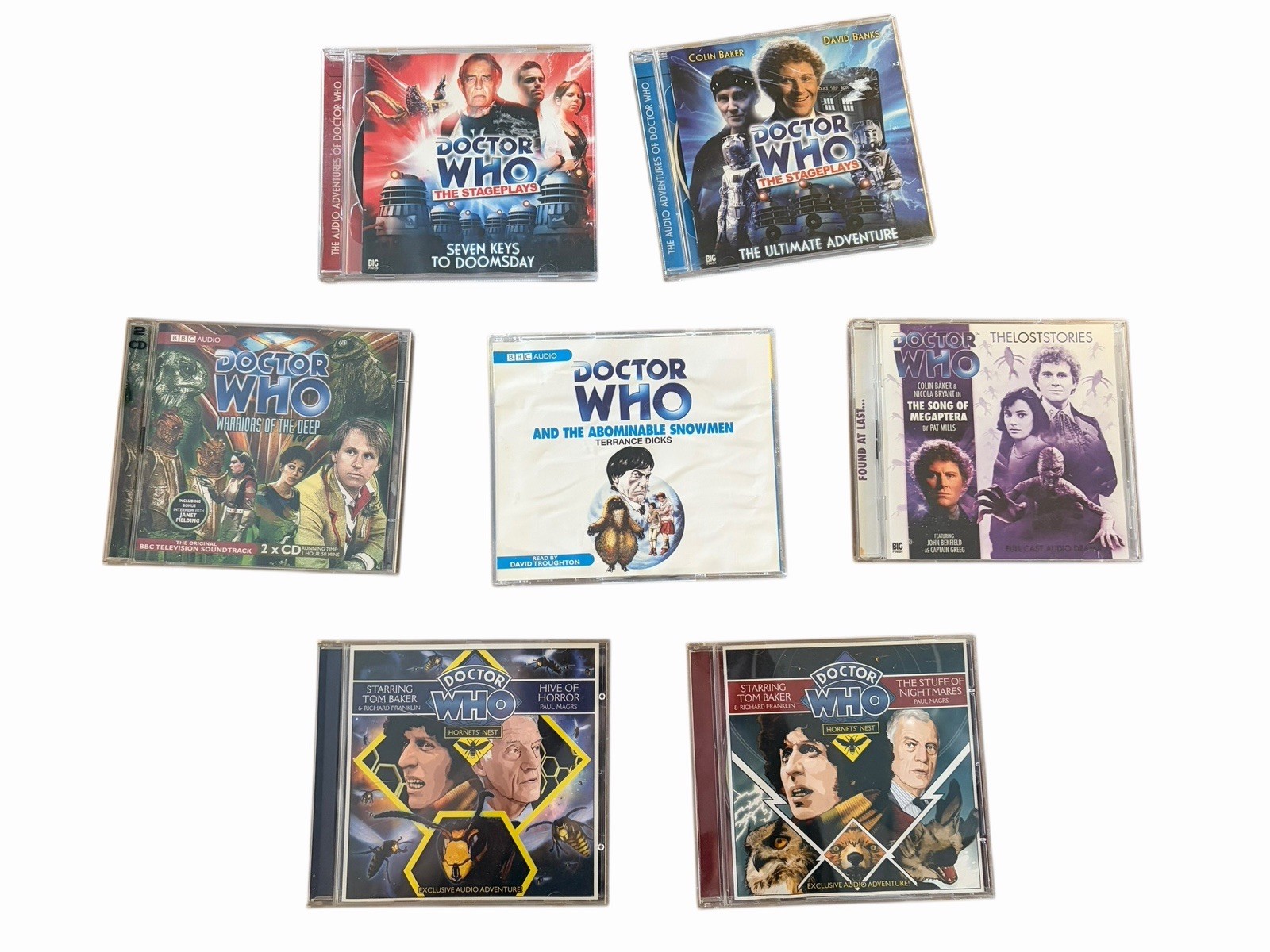 Doctor Who Audio CD Adventures Lot Big Finish BBC 7 Titles Abominable Snowmen ++
