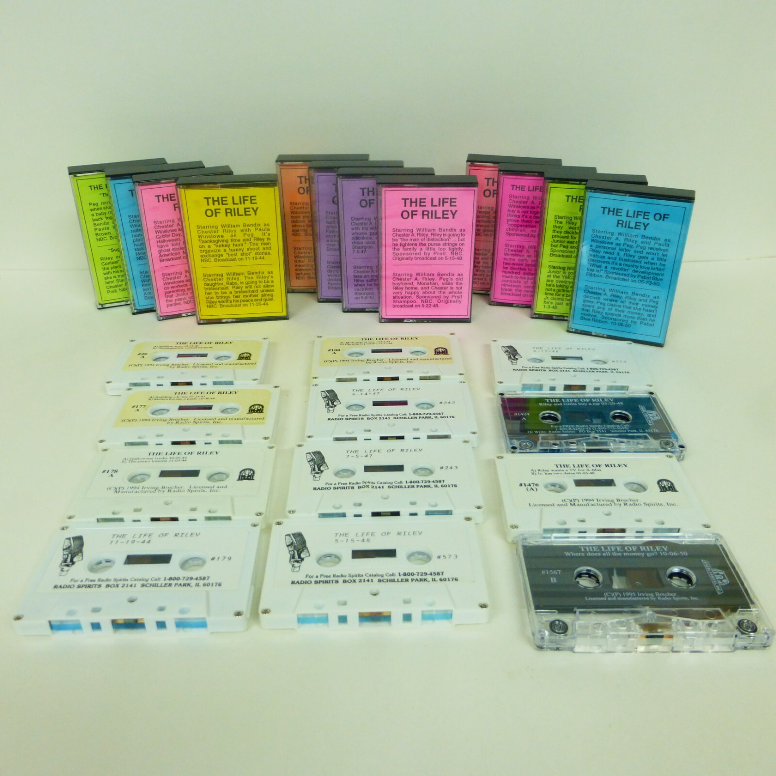 The Life of Riley Radio Spirts Radio Shows 12 Cassette Lot Please Read