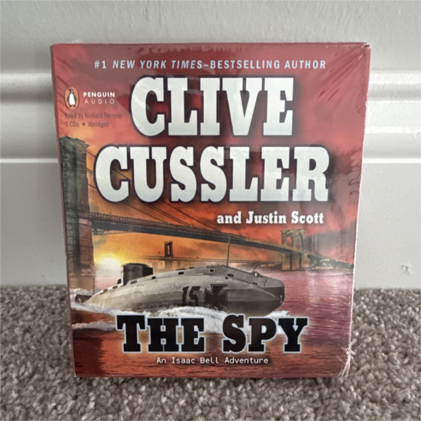 Clive Cussler & Justin Scott The Spy Abridged Audiobook Audio CD Richard Ferrone
