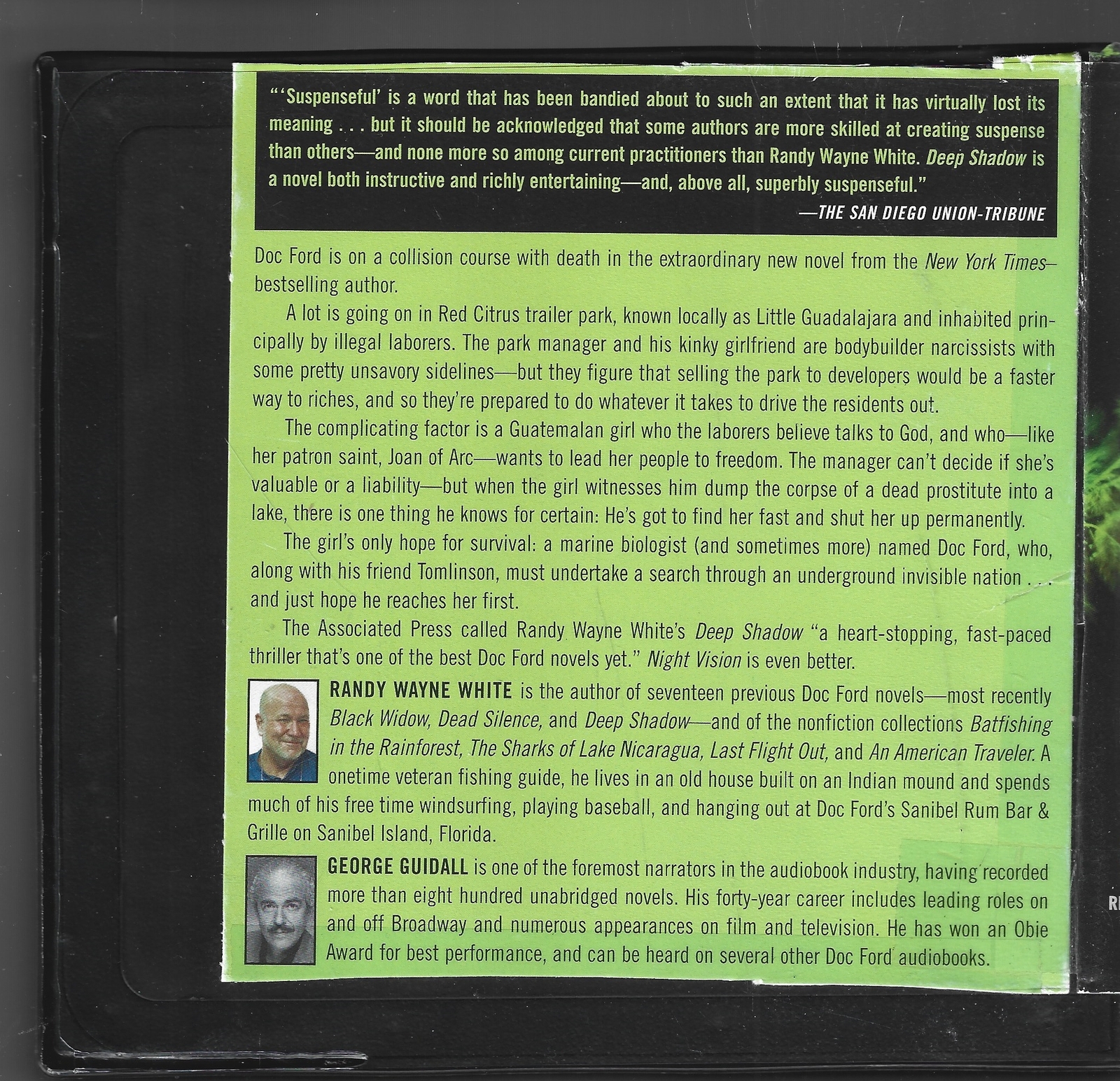 Randy Wayne White Doc Ford Night Vision / Night Moves 2 UNABRIDGED AudioBks