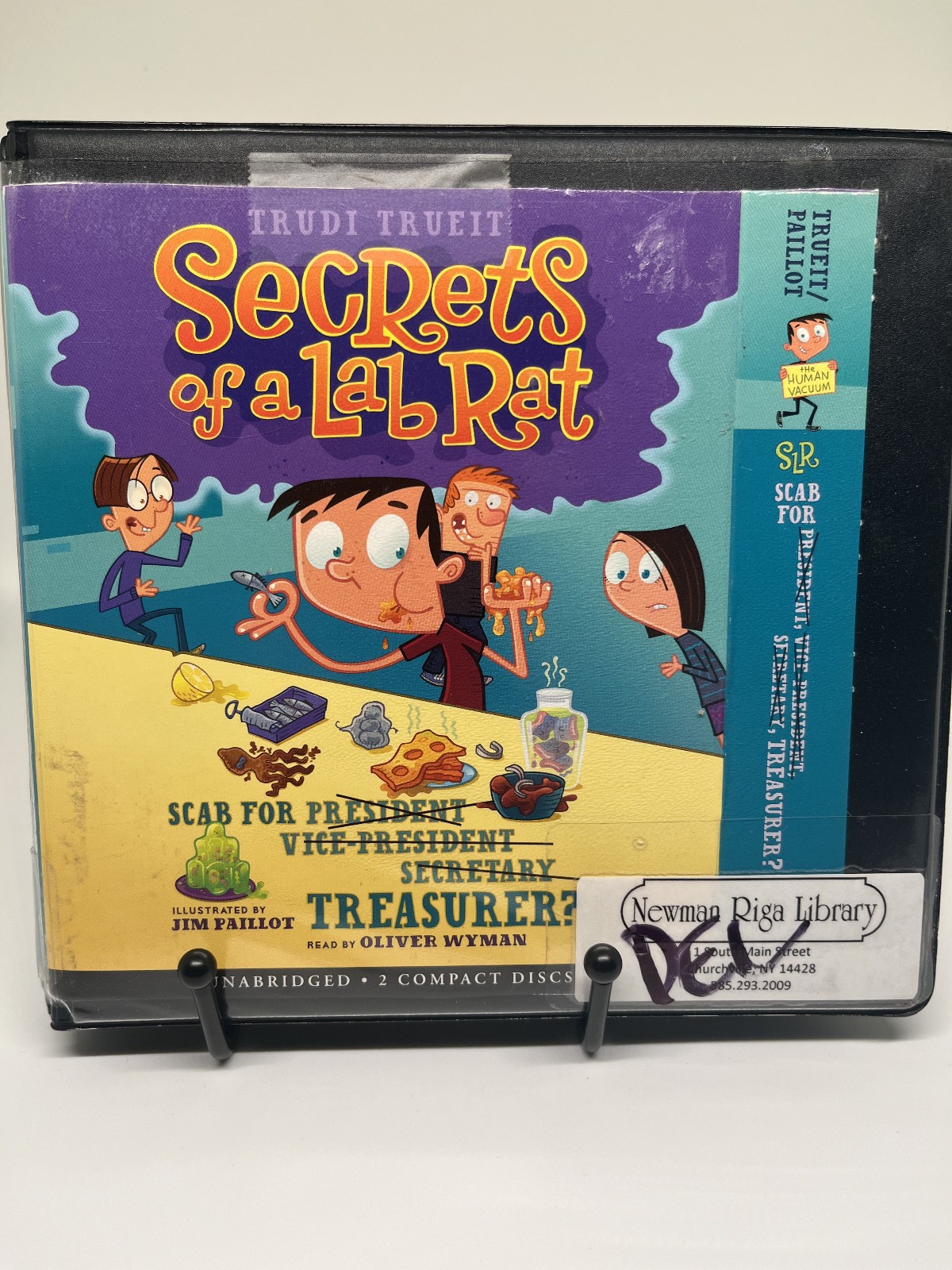 Audiobook — Secrets of a lab rat — Trudi Trueit -Unabridged- 2 CDs — Library