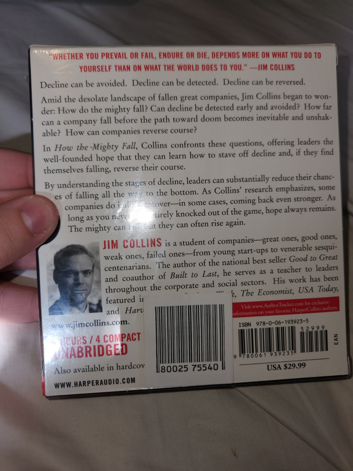 How The Mighty Fall Jim Collins Compact Disc Audiobook CD Unabridged New Sealed