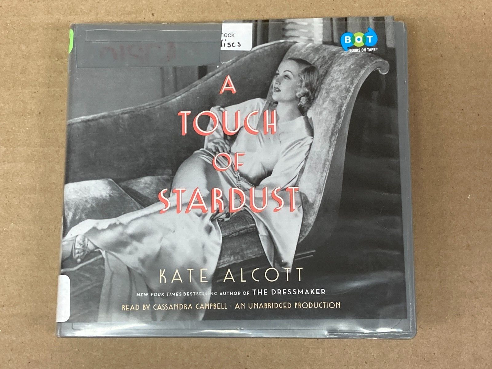 Touch of Stardust by Kate Alcott ~ Audio Book On CD