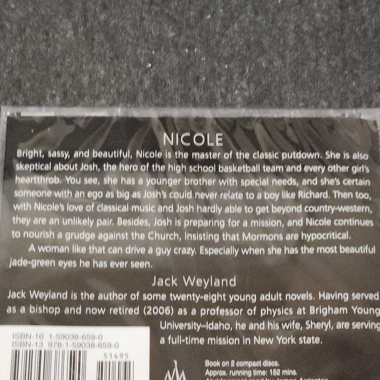 Jack Weyland : «Nicole» (CD, 2 Disc) Audio Book Deseret Book Audio Library