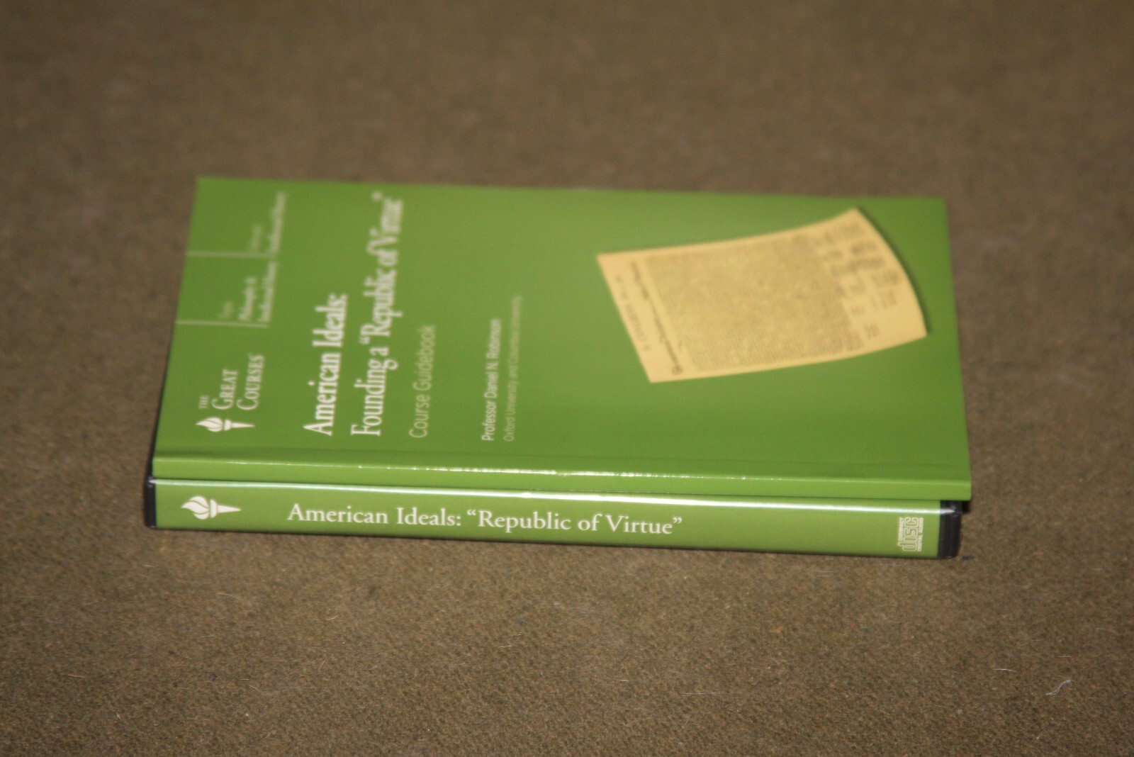 American Ideals: Founding a Republic of Virtue: Great Courses 6 CD Set w/ Book