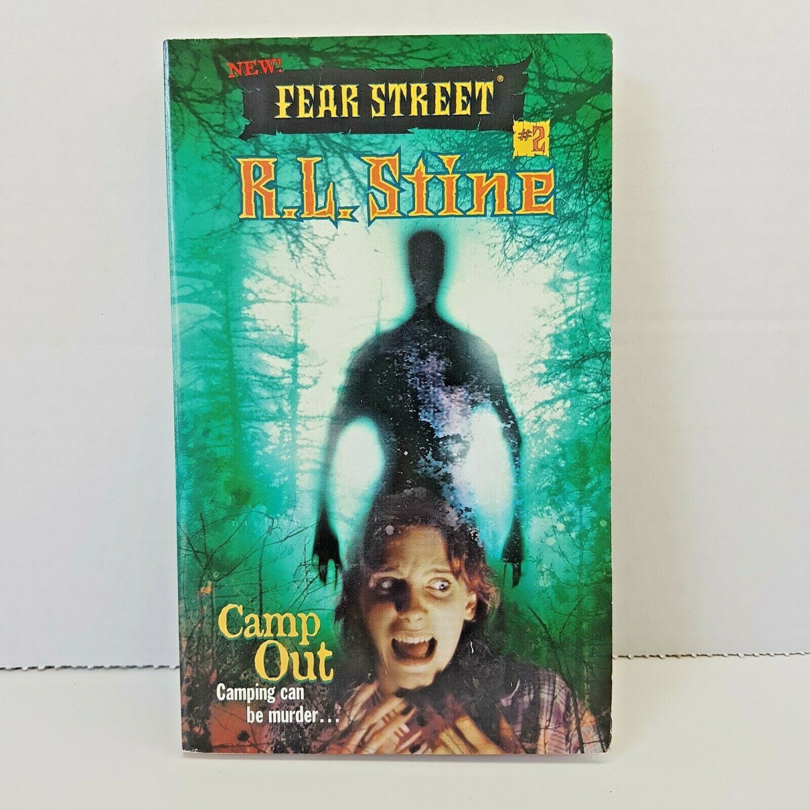 New Fear Street #2: Camp Out by R.L. Stine (1998) First Edition & Printing!