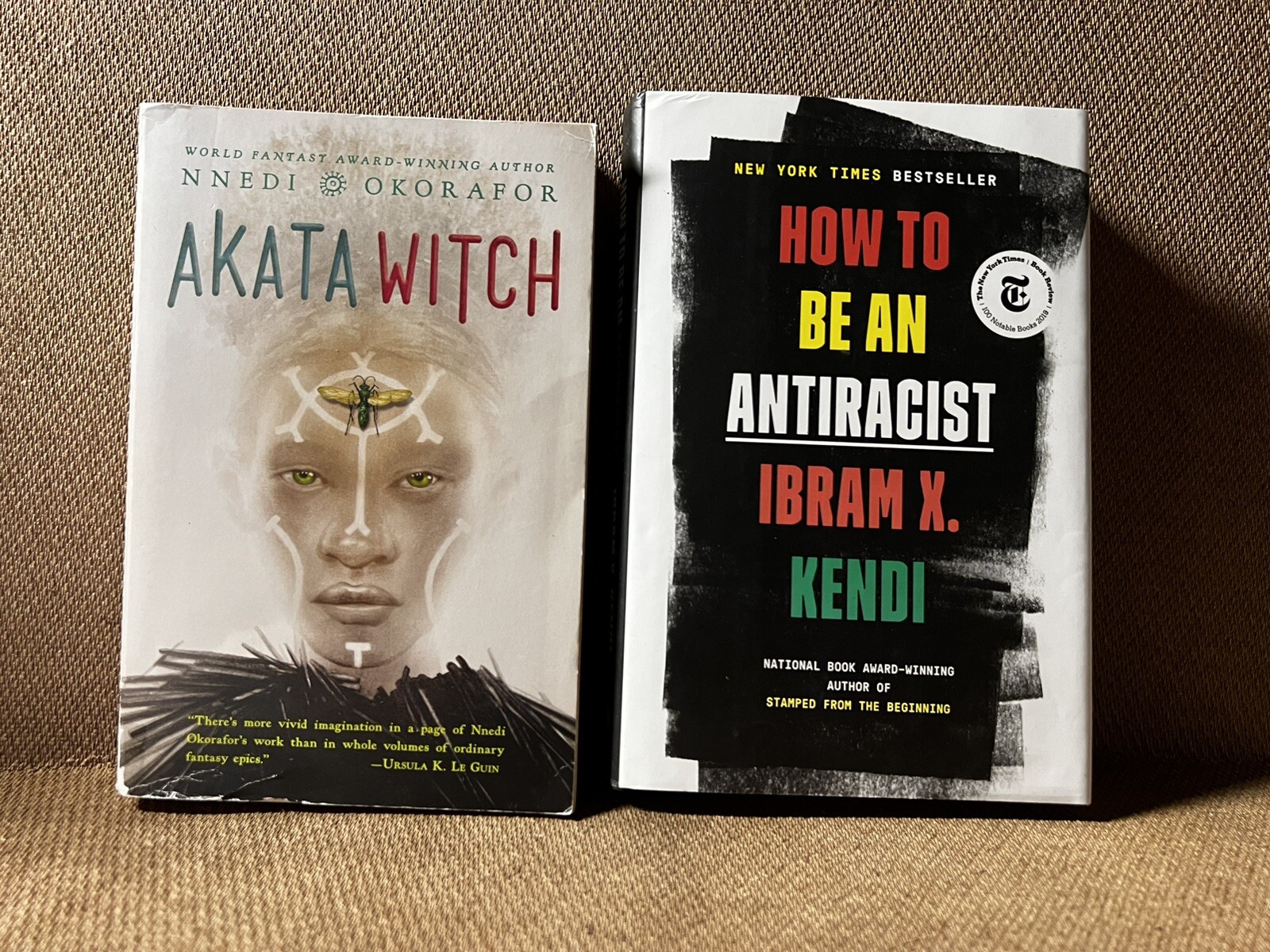 Book Lot of 2 — Akata Witch — How To Be An Antiracist — Okorafor, Kendi
