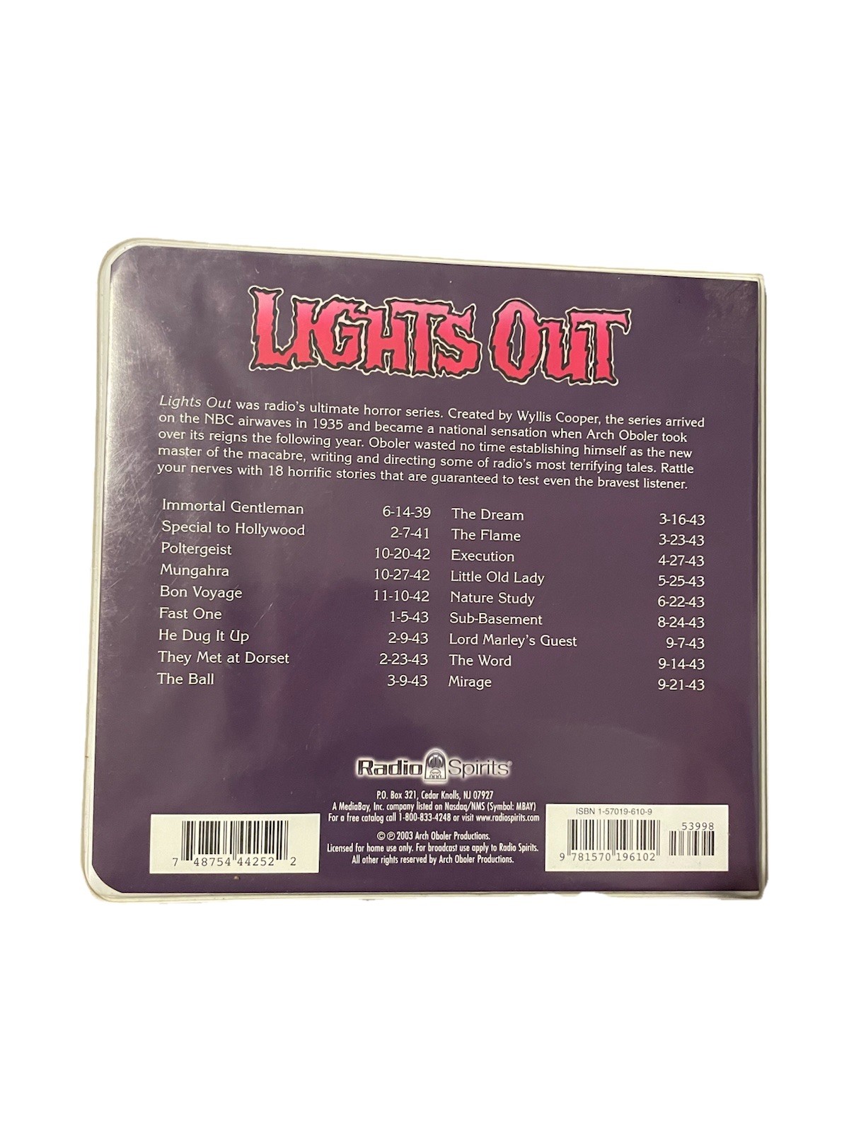 Lights Out: It is Later Than You Think 9 CD Set Complete