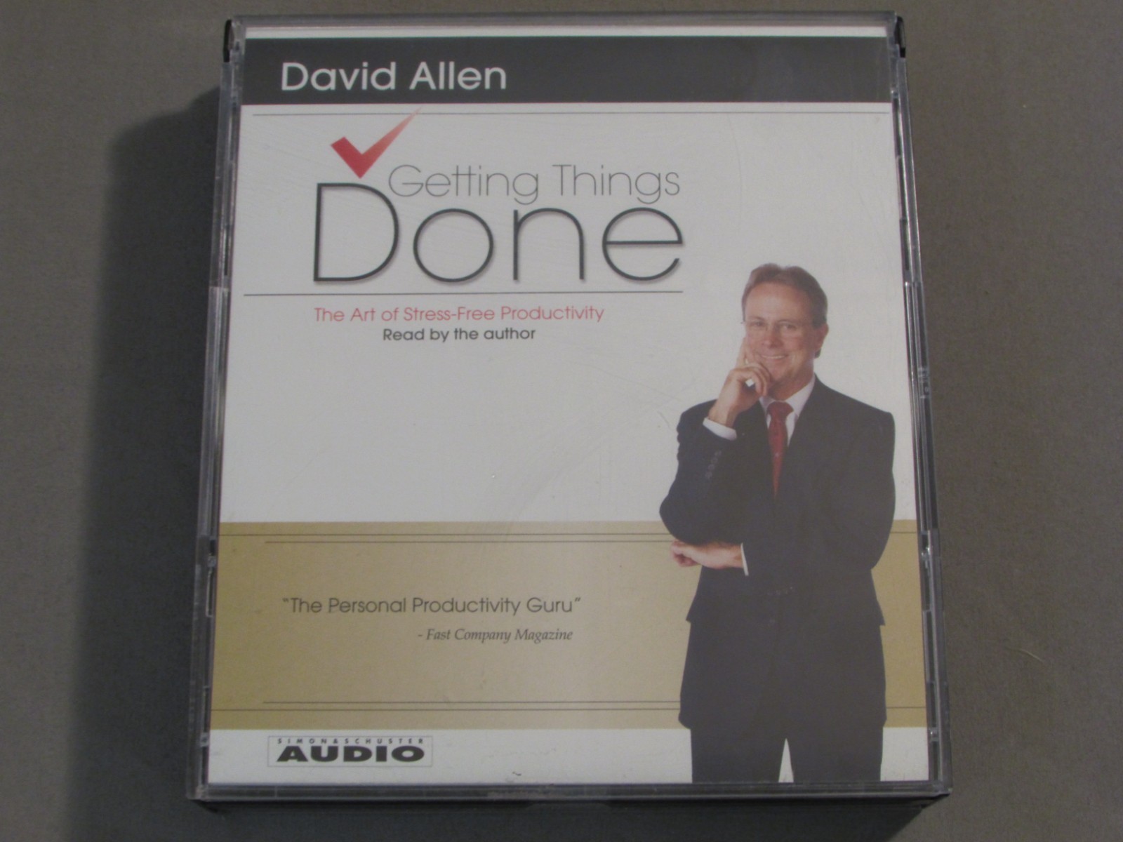 Getting Things Done: The Art of Stress-Free Productivity David Allen 2002 3 CD’s