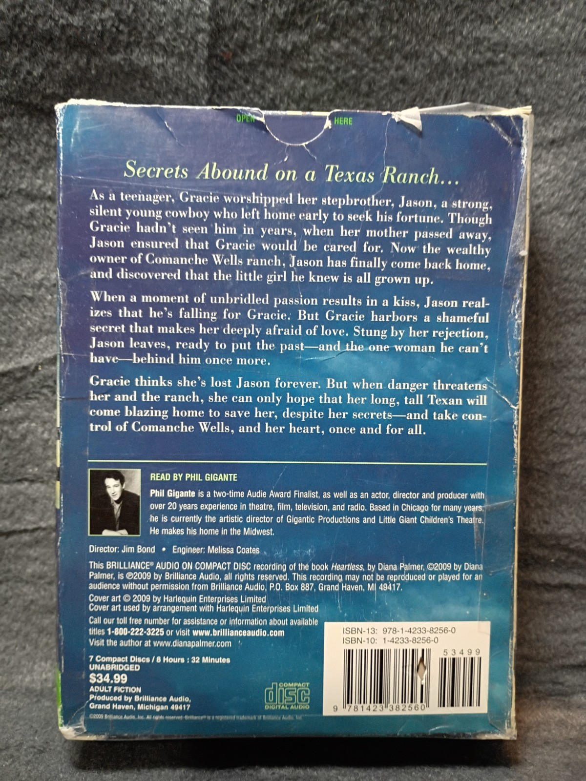 Diana Palmer Heartless Personal Audiobook Unabridged Brilliance Audio 7 CDs