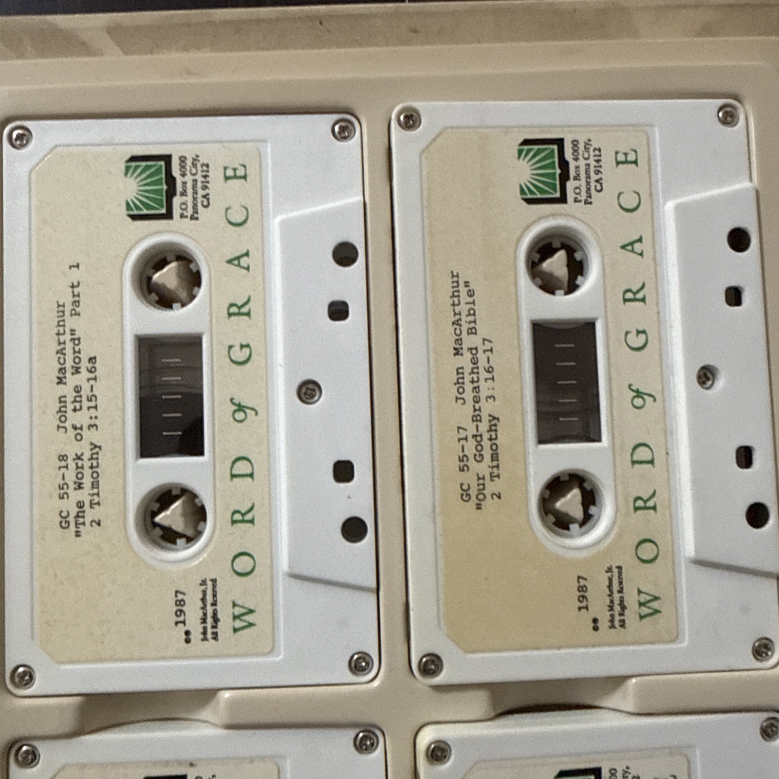 THE TRANSFORMING POWER OF SCRIPTURE 2 TIMOTHY 3:15-17 — JOHN MACARTHUR Cassettes