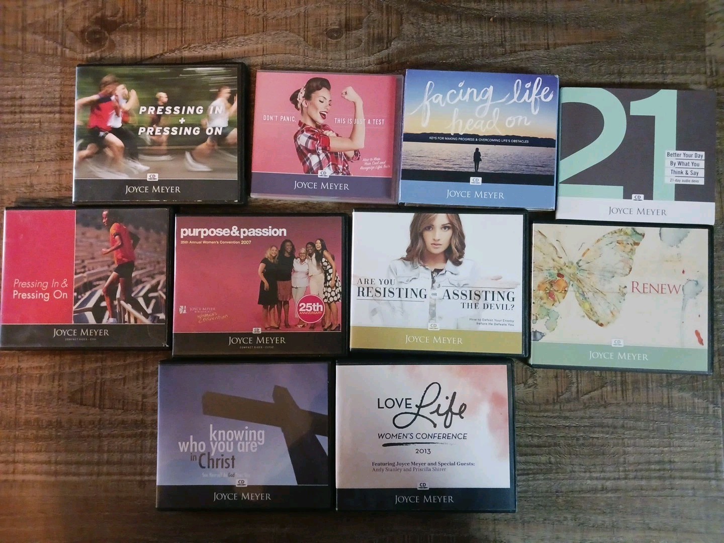 Joyce Meyer CD Sermons Faith Healing Spiritual Lot Of 10 CD Box Sets