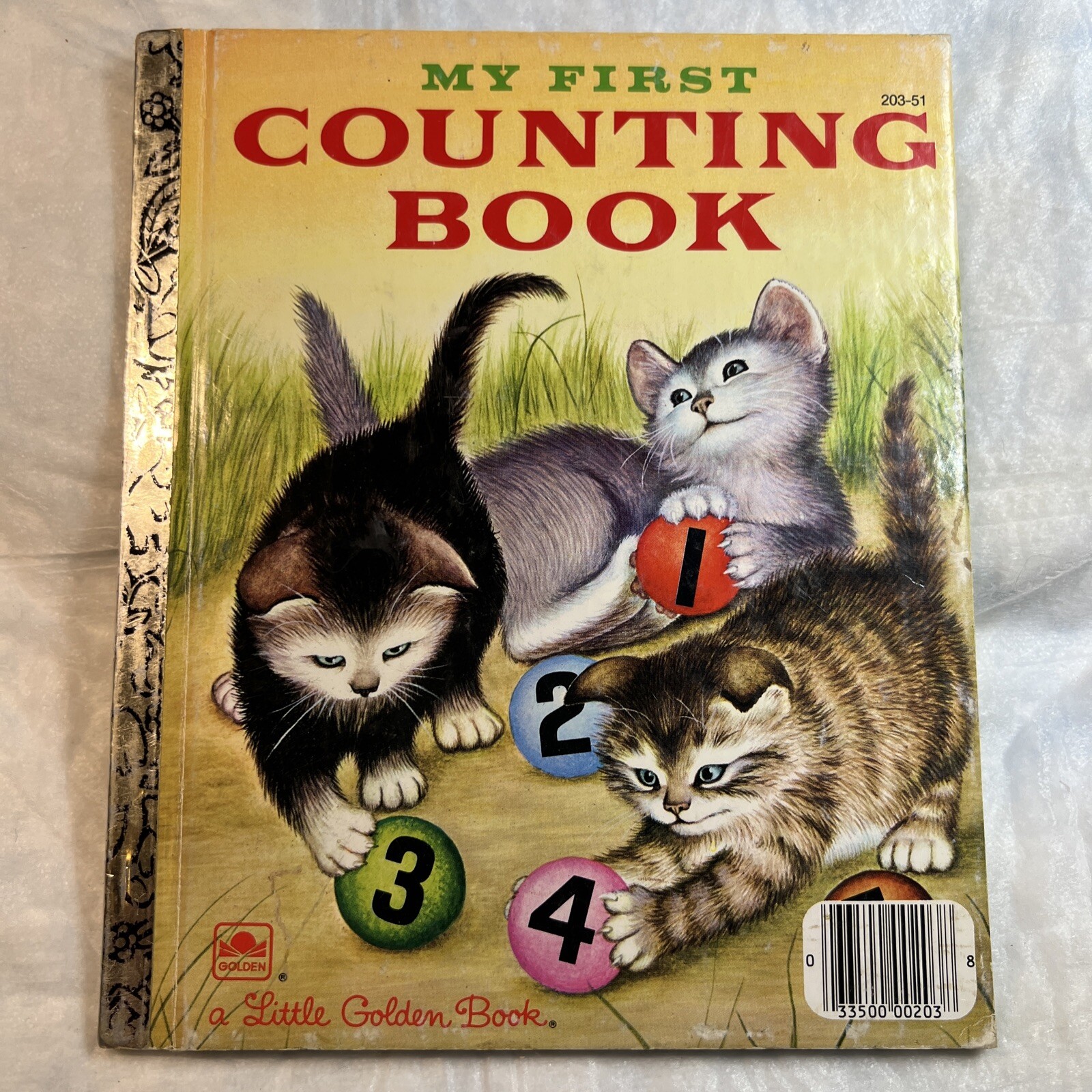 Vintage A Little Golden Book My First Counting Book 1982 203-51 #502