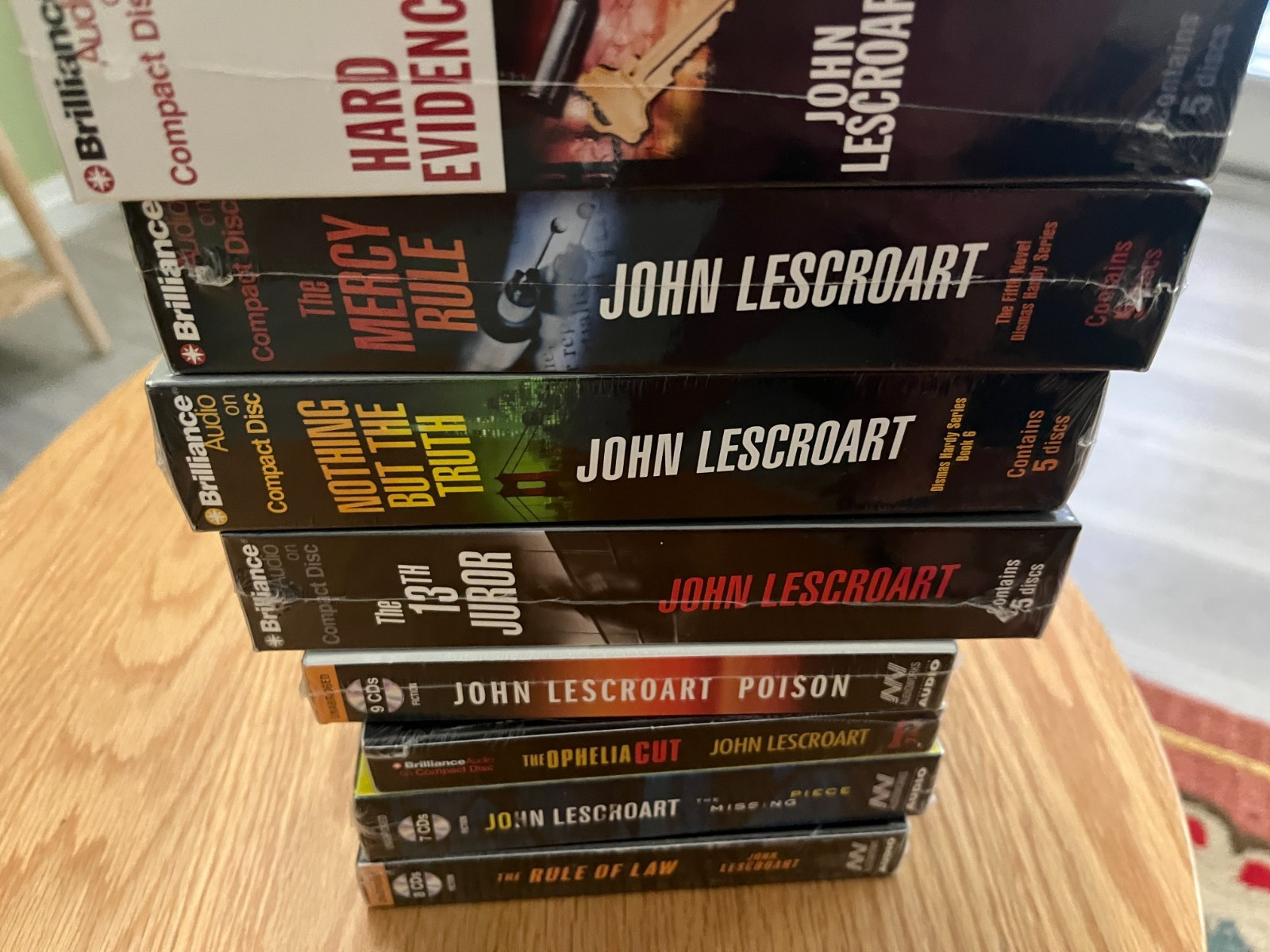 John Lescroart — Dismas Hardy Audio Book Series — Lot of 8 — Sealed