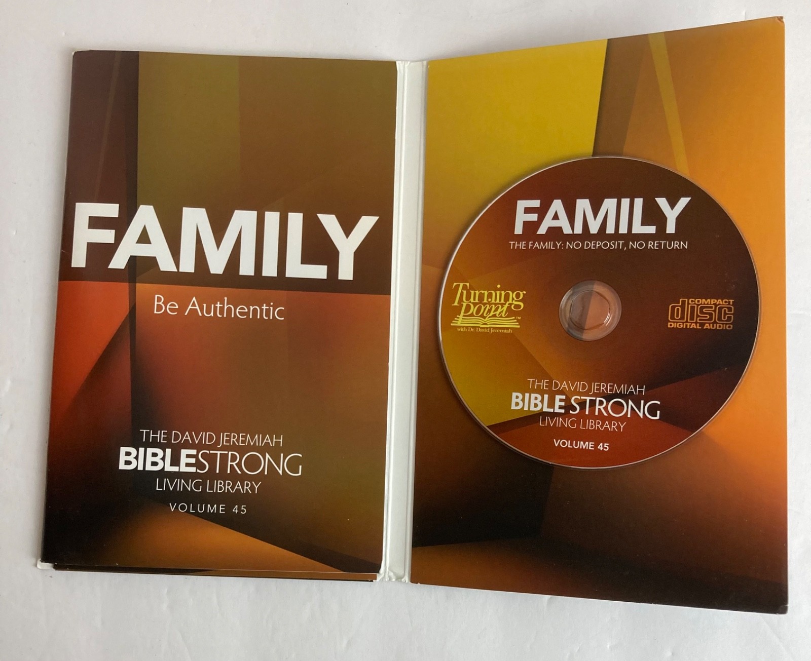 David Jeremiah Bible Strong Vol 45 Family Be Authentic CD Study Guide