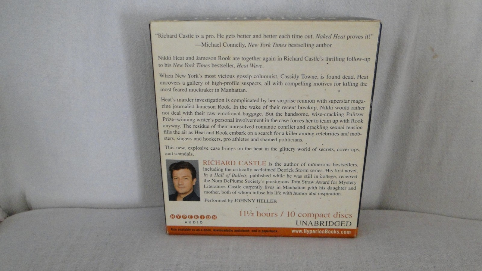 NAKED HEAT-Richard Castle Unabridged 10 CD’s -Read by Johnny Heller- 11.5 Hours