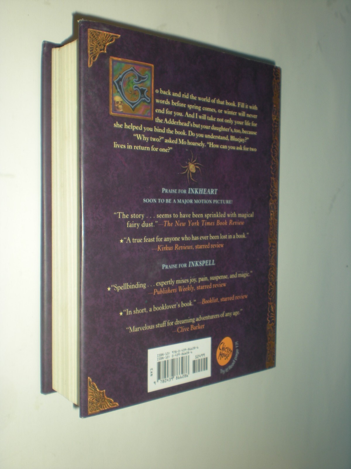 Cornelia Funke Inkdeath HC/DJ 1st Ed/1st Print Inkworld book 3 1ST/1ST