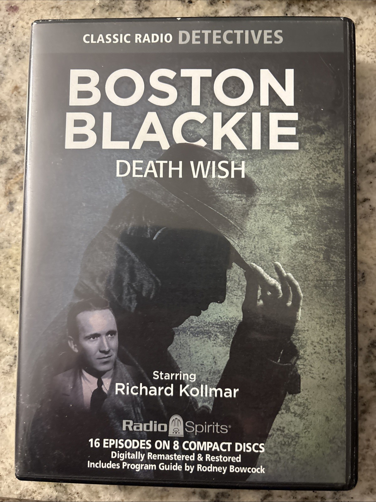 Boston Blackie: Death Wish – 8 Audio CD’s – 16 Episodes (2018, Radio Spirits)