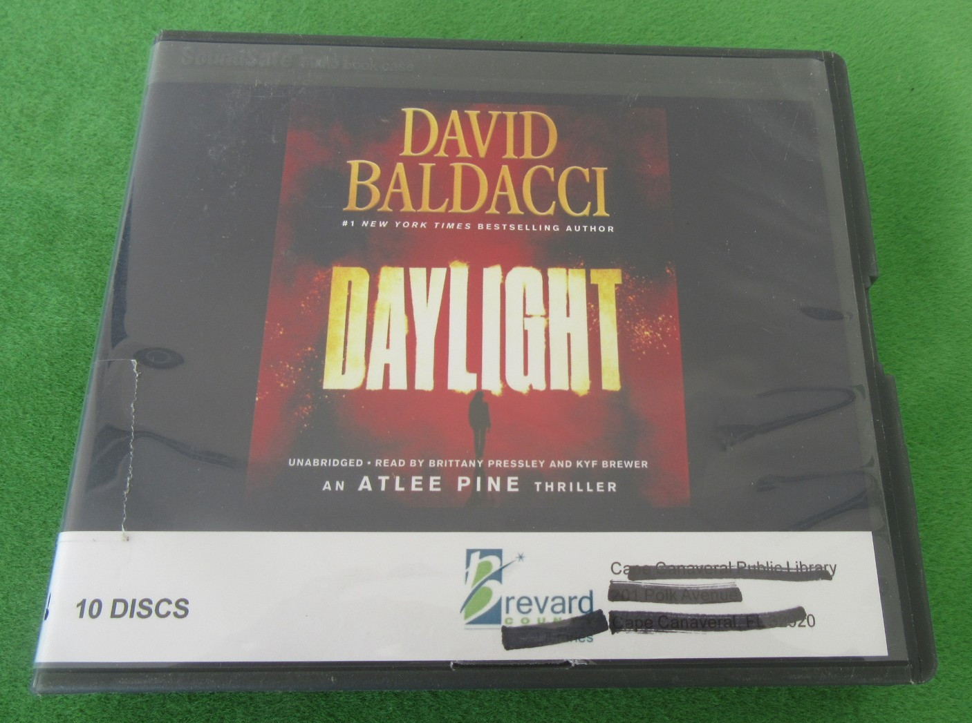 AUDIOBOOK ON 10 CDs — DAYLIGHT BY DAVID BALDACCI — #3 ATLEE PINE SERIES — 2021