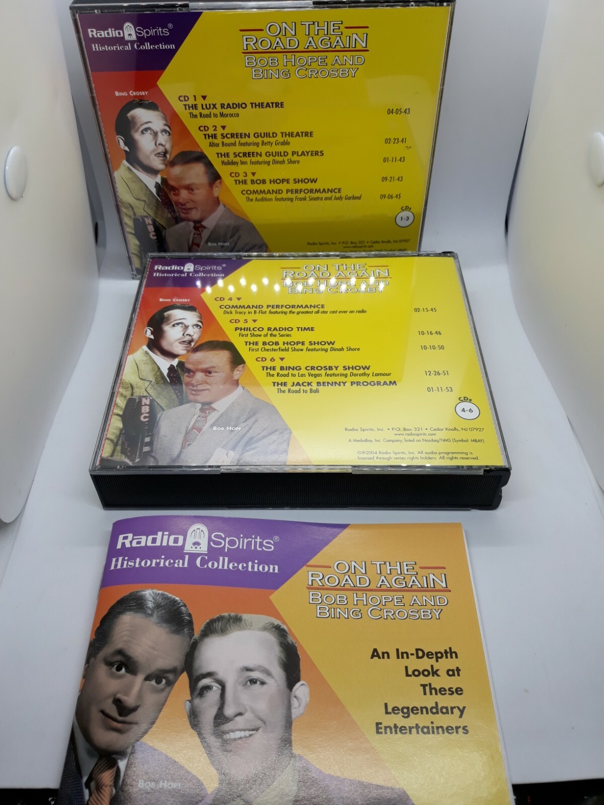 RARE NEW 6 CD Box Set On the Road Again Bing Crosby and Bob Hope RADIO SPIRITS