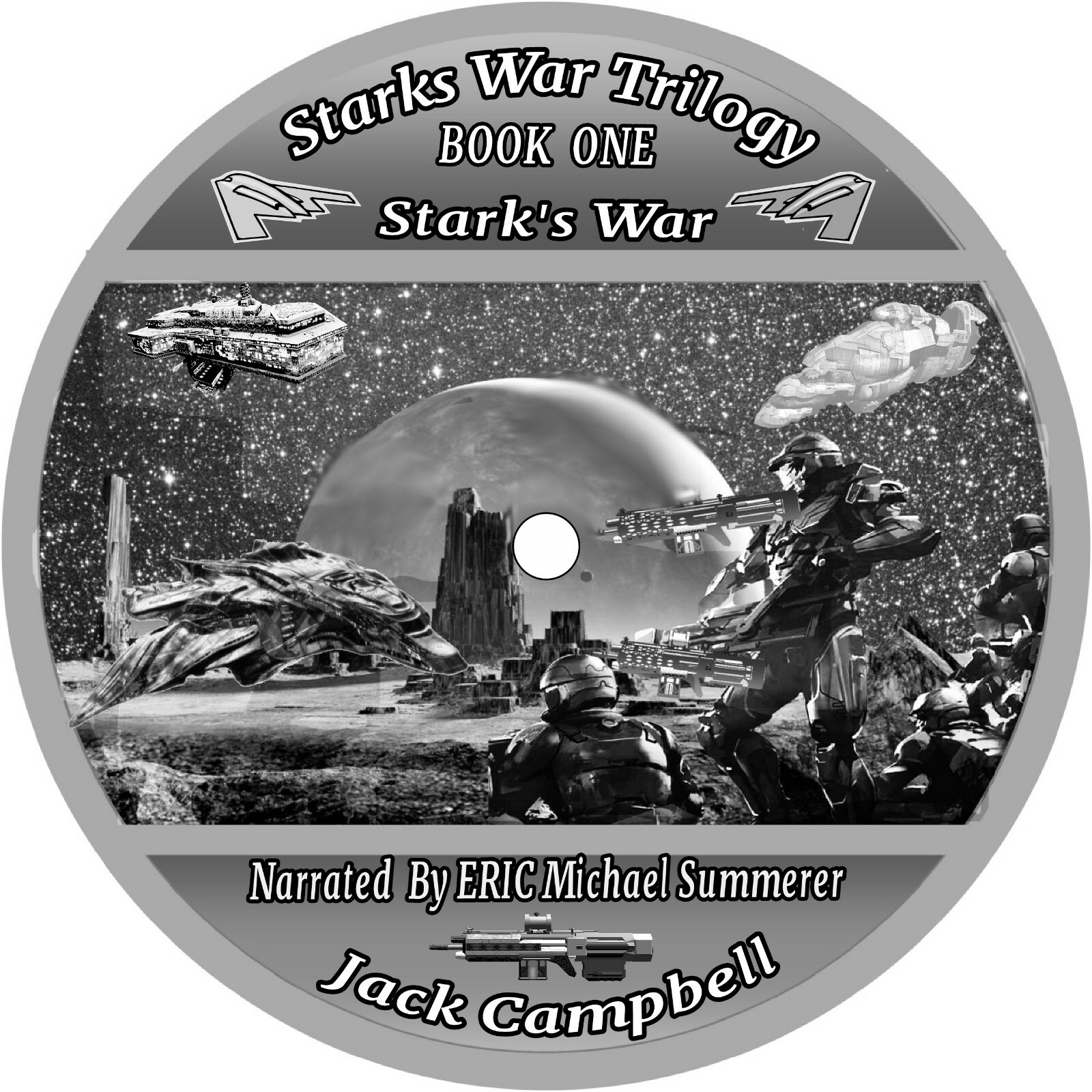 Jack Campbell Starks War Trilogy Series .3 unabridged Audio Books on 4 Mp3 Cds