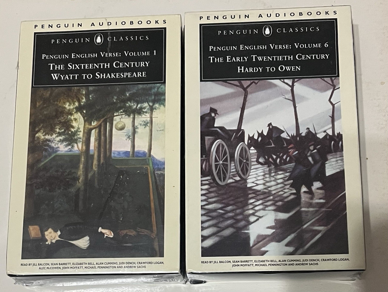 Penguin English Verse Volume 1 & 6 Audiobooks NEW SEALED Early 20th Shakespeare