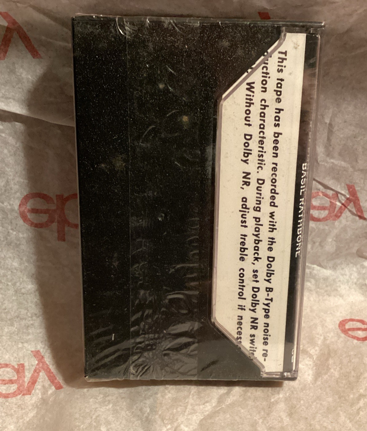 Sherlock Holmes Audio Cassette Book Scandal Bohemia Basil Rathbone New Old Stk