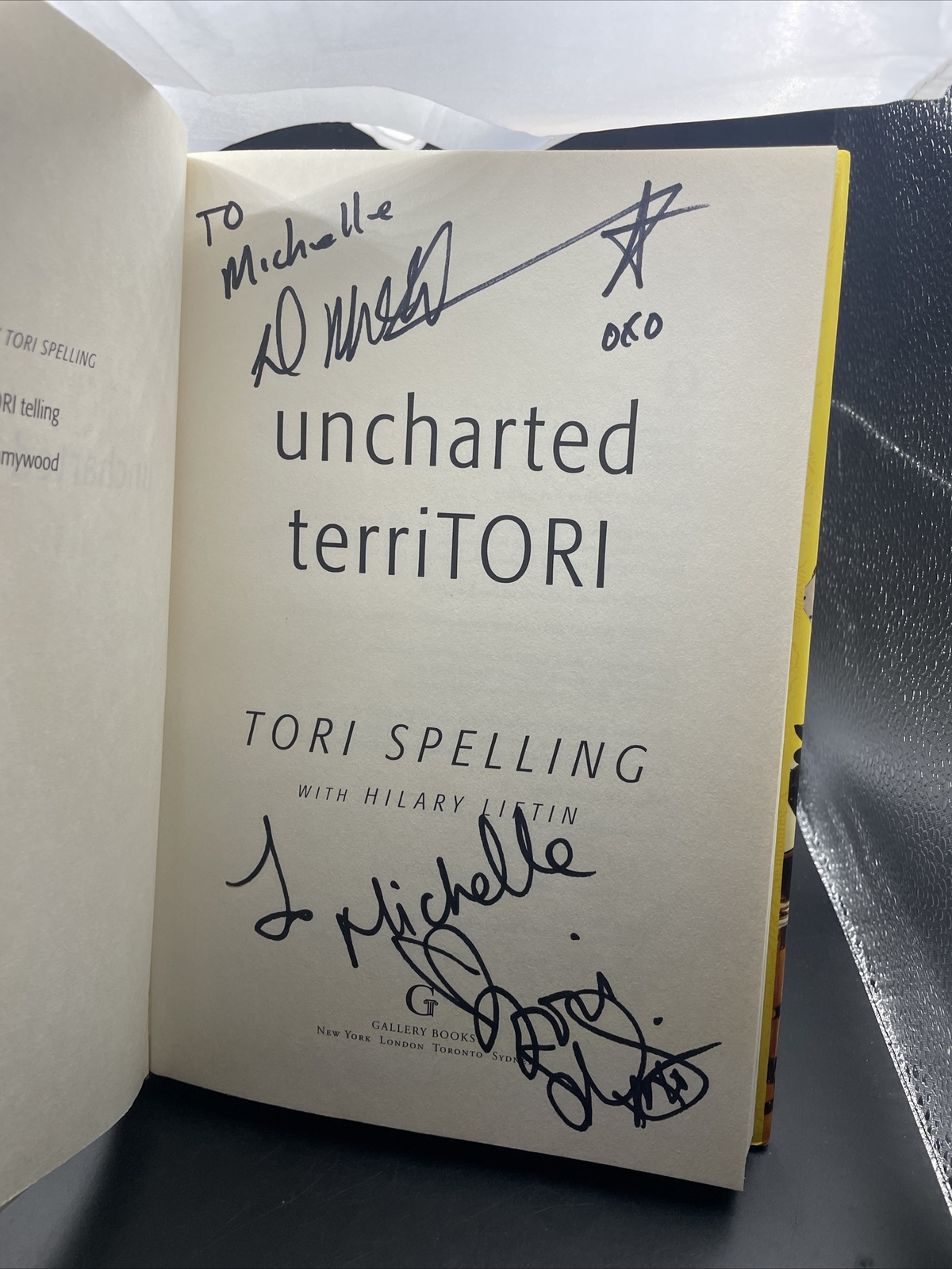 SIGNED Tori Spelling And Dean McDermott Uncharted Territori Hardcover