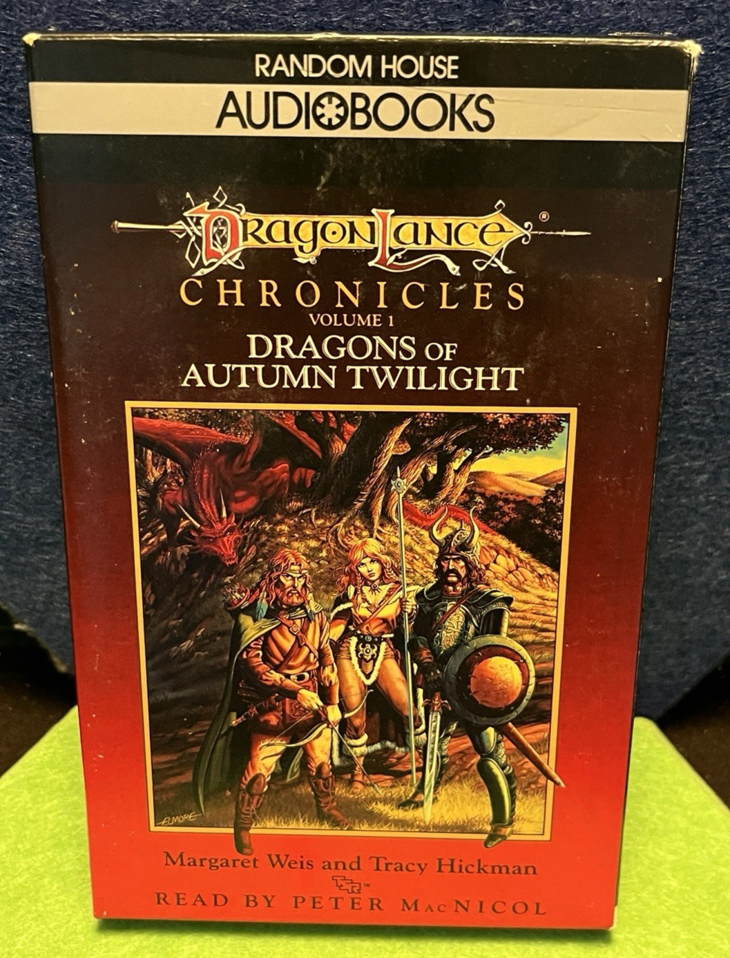 Vtg DRAGONLANCE Chronicles Dragons Autumn Twilight AUDIO 2 tapes HICKMAN WEIS