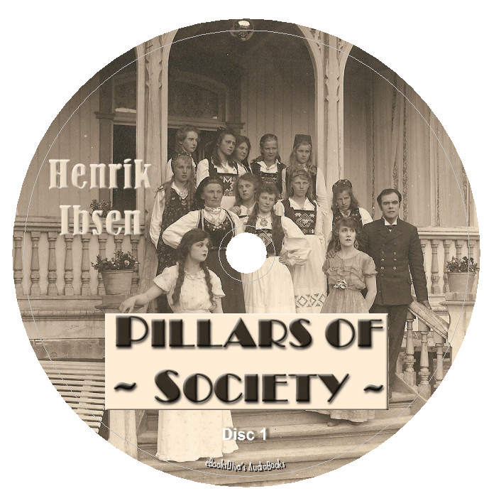 Pillars of Society Henrik Ibsen Drama Tragedy Audiobook in 4 Audio CDs