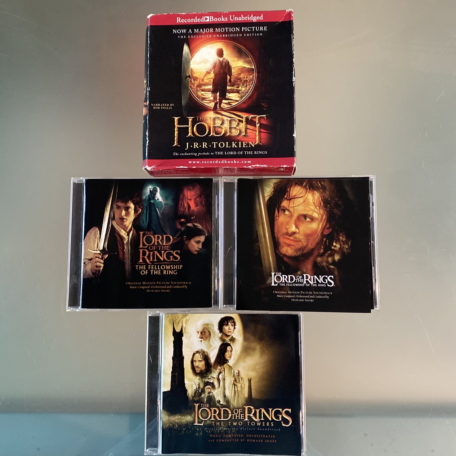 The Hobbit & Lord of the Rings SDTK LOT:Fellowship (Both artwork) and Two Towers