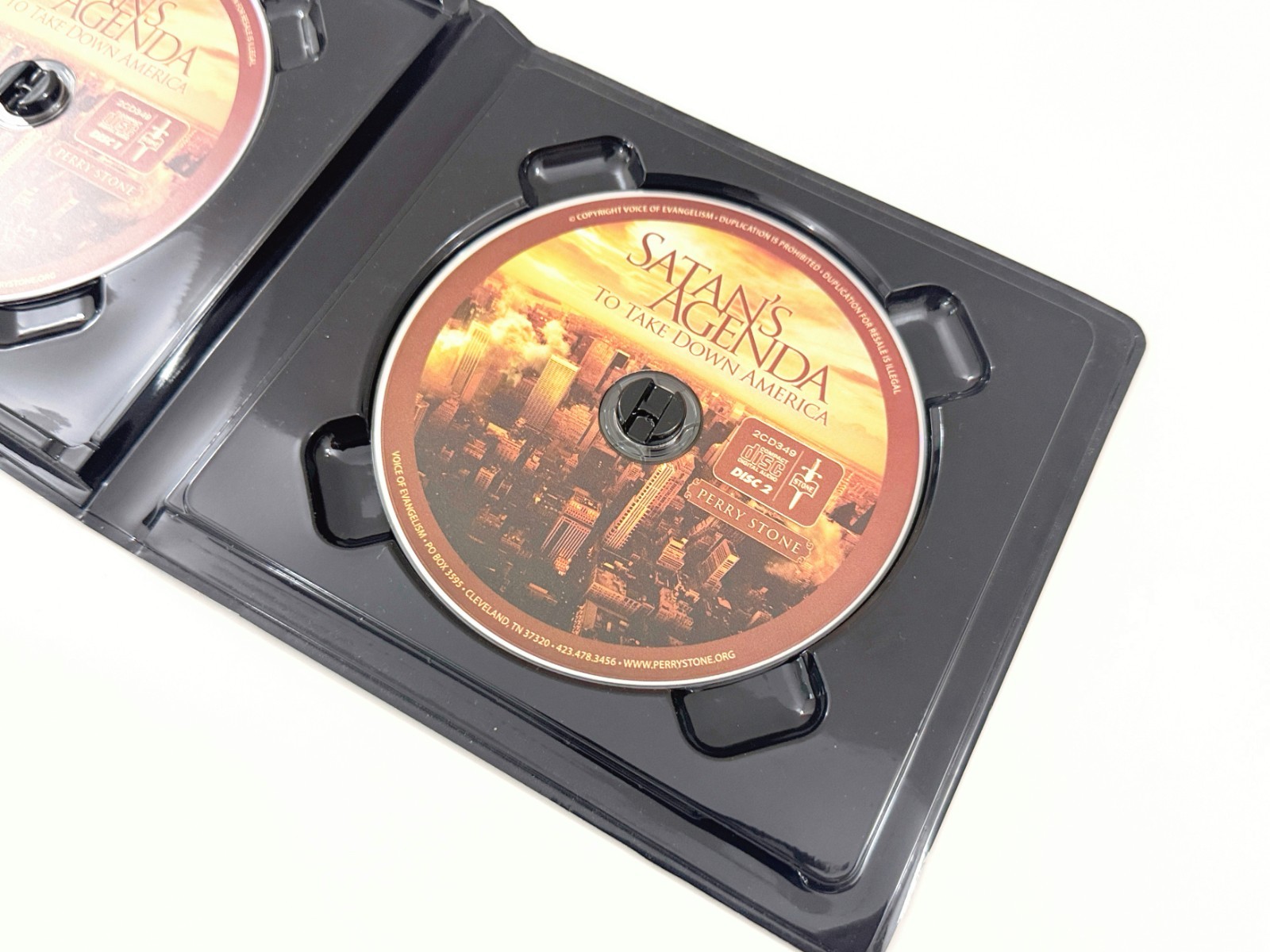 Satan’s Prophetic Agenda To Take Down America by Perry Stone CD 2 Disc