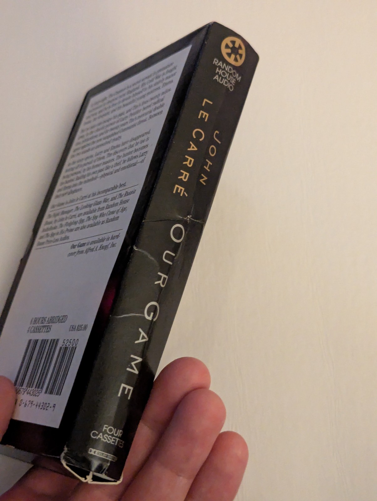 1995 4 Audio Tapes OUR GAME Read by the Author John le Carre