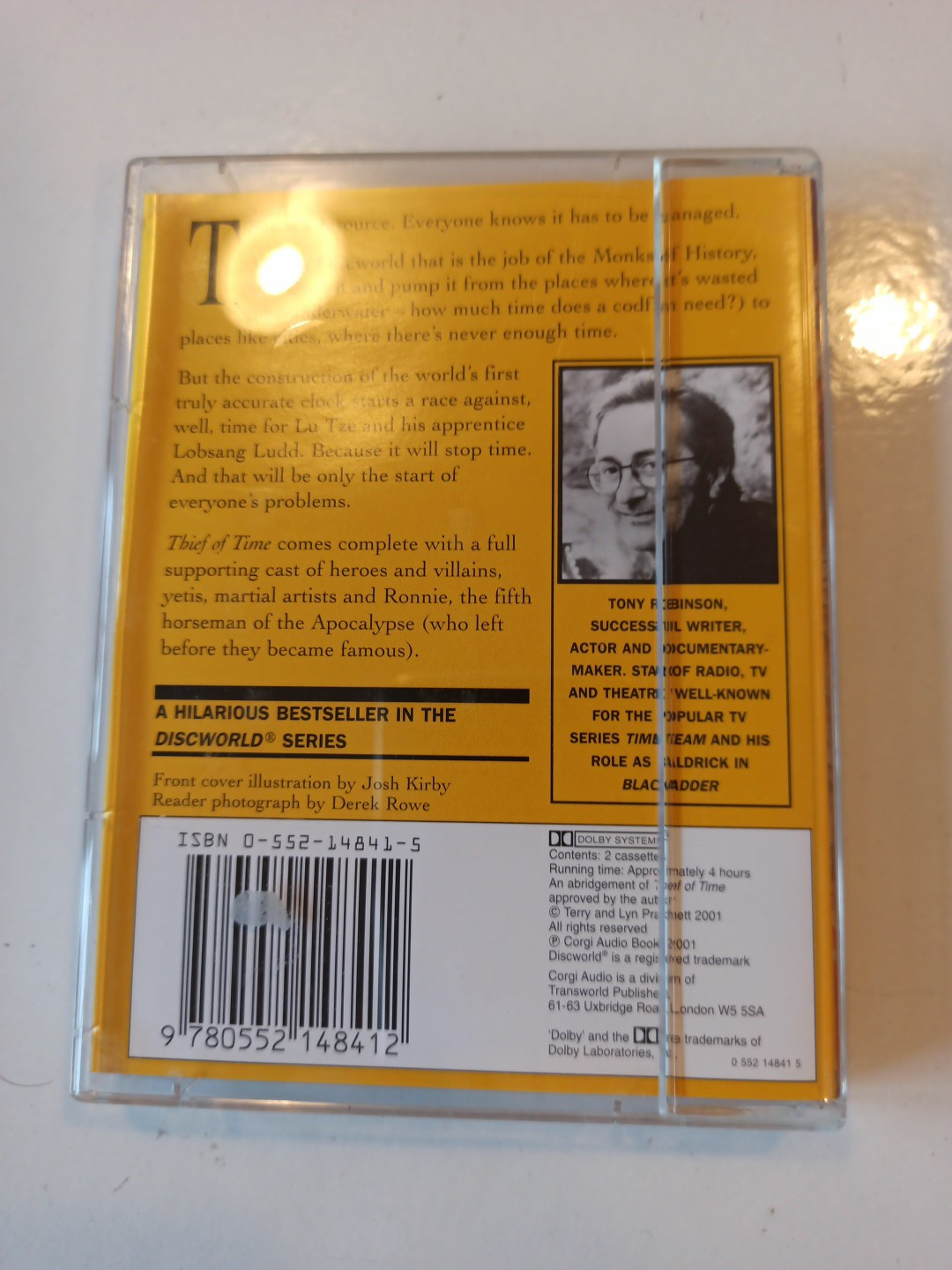 Rare Audio Cassette — Terry Pratchett — Thief Of Time Read By Tony Robinson