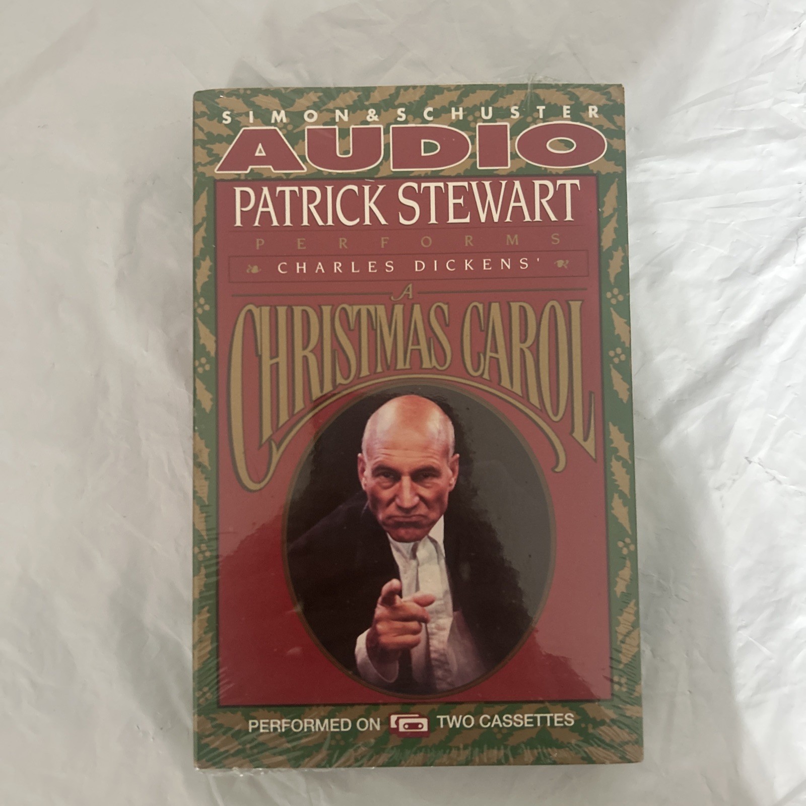 Patrick Stewart A Christmas Carol Audio Cassette Box Set Dickens Classic NIB
