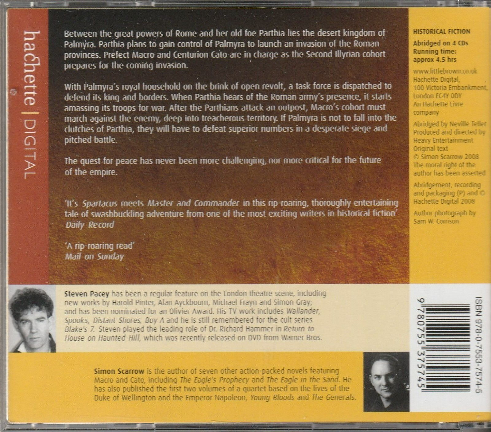 Simon Scarrow : Centurion (4 x CD) Audiobook .
