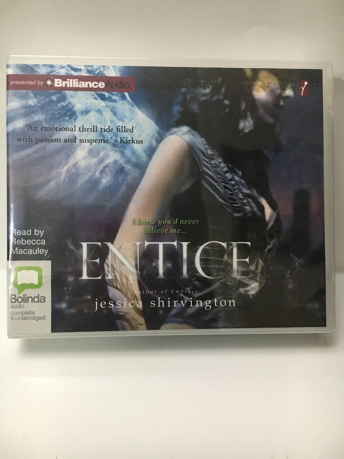Entice by Jessica Shirvington (Audio Book — 10 CD Set) Read By Rebecca Macauley